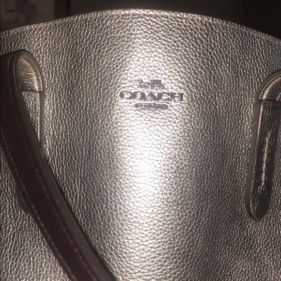 metallic COACH purse - Picture 8 of 8